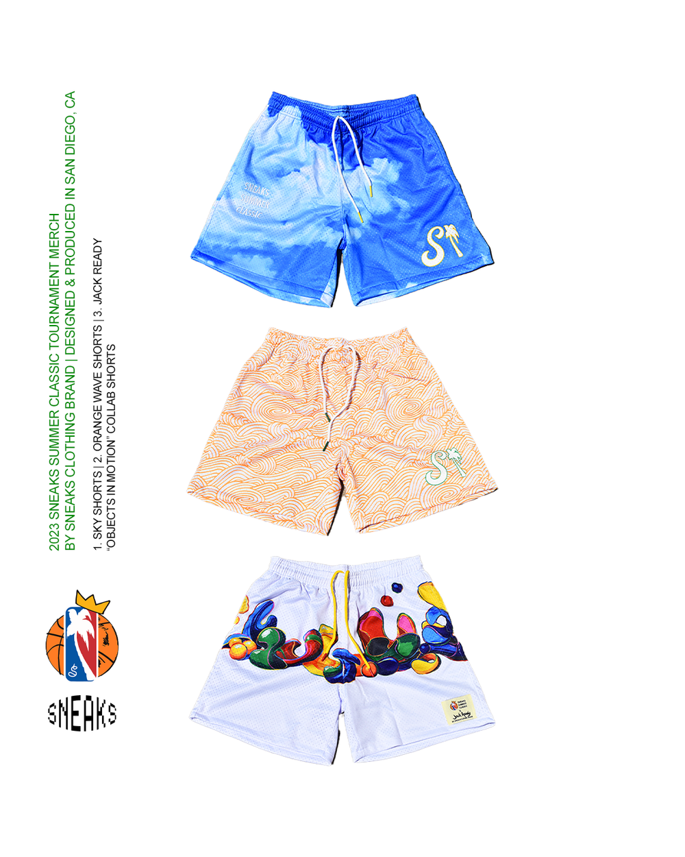 早い者勝ち STABRIDGE Mid Summer Shorts Orange ショートパンツ